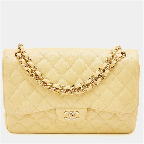 yellow chanel flap bag|chanel classic flap bag vintage.